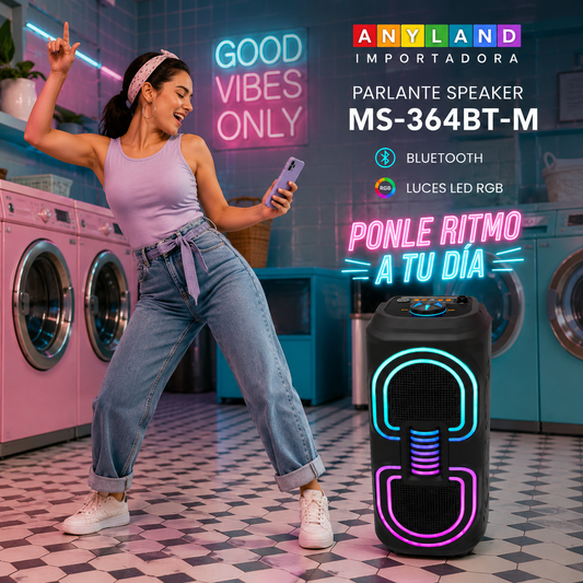 Parlante SPEAKER con Bluetooth  (MS-364BT-M)