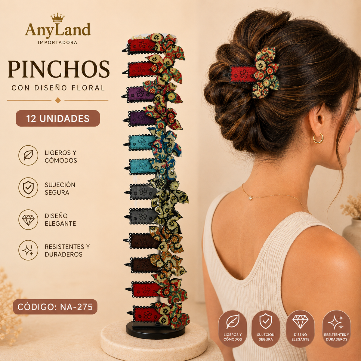 Vinchas peq. Tira x12 unds (NA-275)