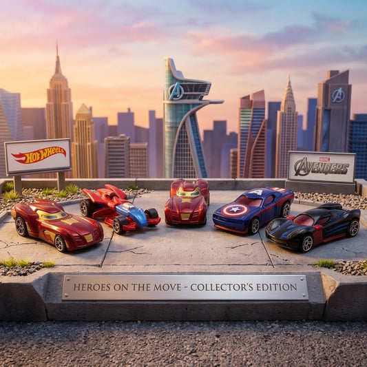 Carro metálico Super Heroes x5 (889-41)