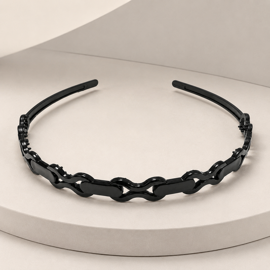 Diademas negras económicas paquete x12 (105-23)