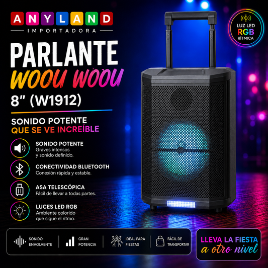 Parlante Woou Woou 8" (W1912)