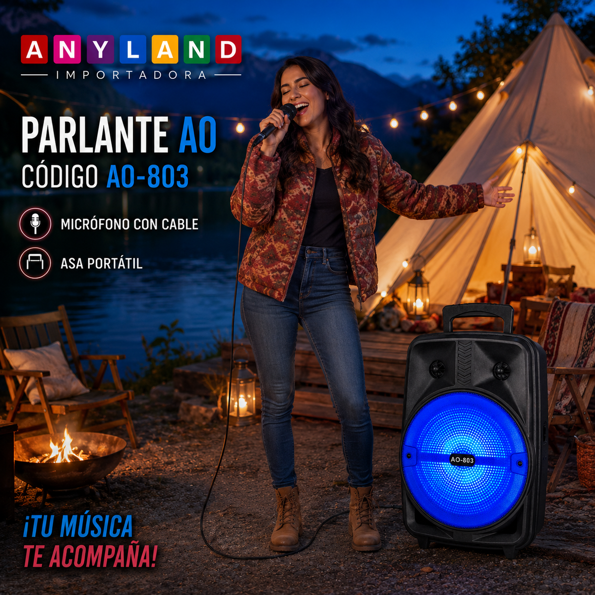 Parlante AO con micrófono (803)
