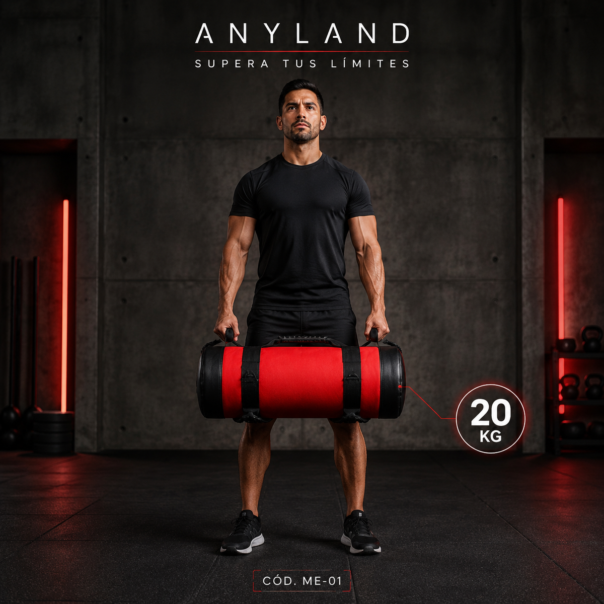 Bolsa de arena 20 KG roja (ME-01)