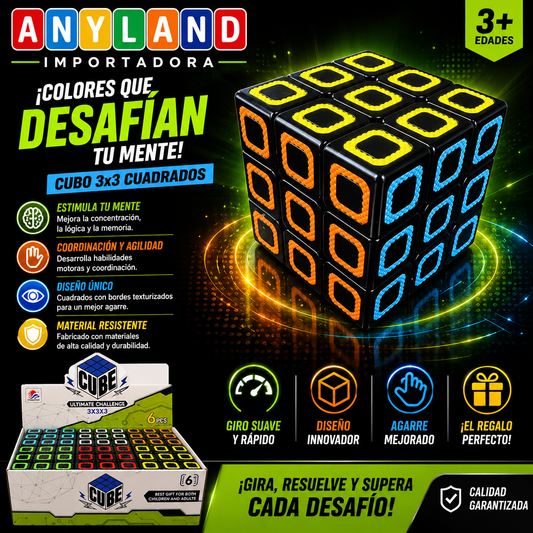 Caja de cubos x 6 unidades  3x3 Cube  (71G-39)