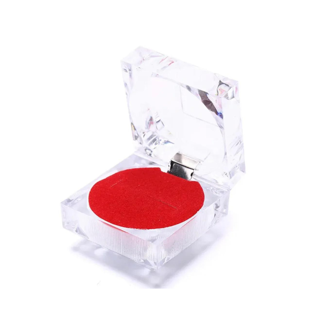 Cajita acrilica para anillo paquete x20(80C-116-118)