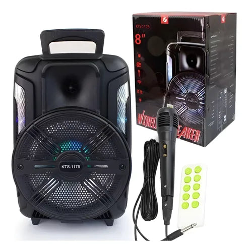 Parlante con Bluetooth Luz Led Con Micrófono (KTS-1175)