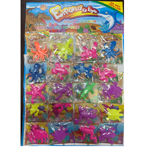 Crecedores plancha de animales grandes x 20 unid.(74F-8)