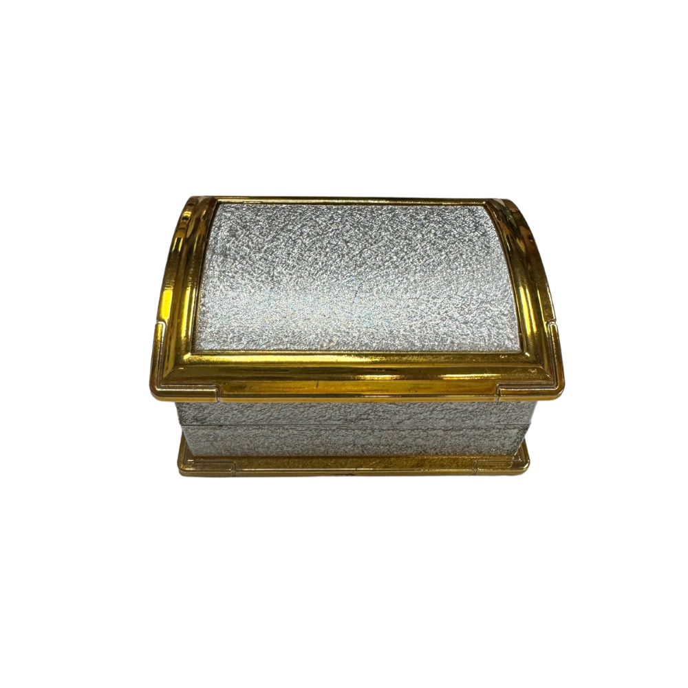 Cajita acrilica para 2 anillo paq x12 (80C-112A)