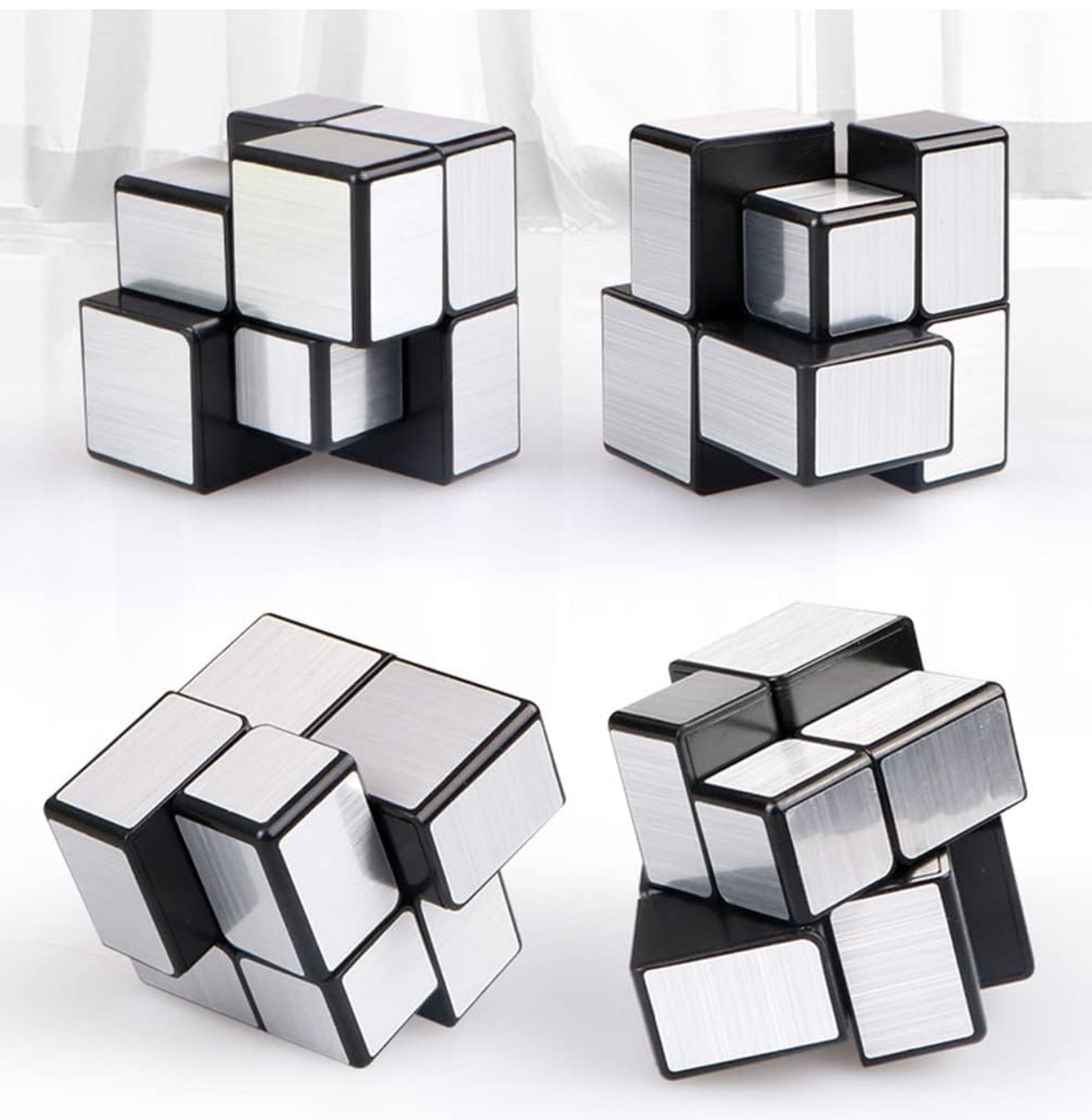 Mirror cube 2X2 plateado (71G-79)