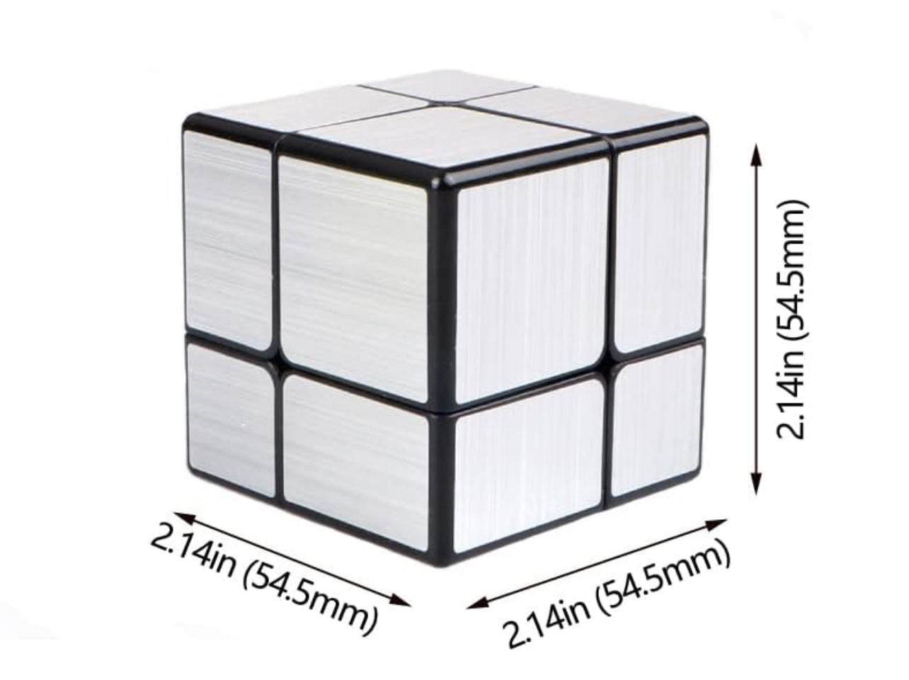 Mirror cube 2X2 plateado (71G-79)