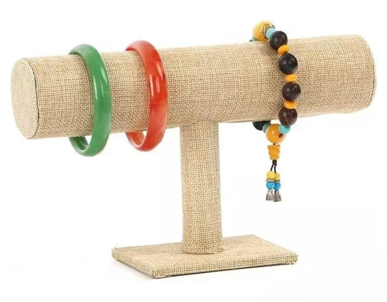 Exhibidor de pulseras de 1 piso beige (80F-20)