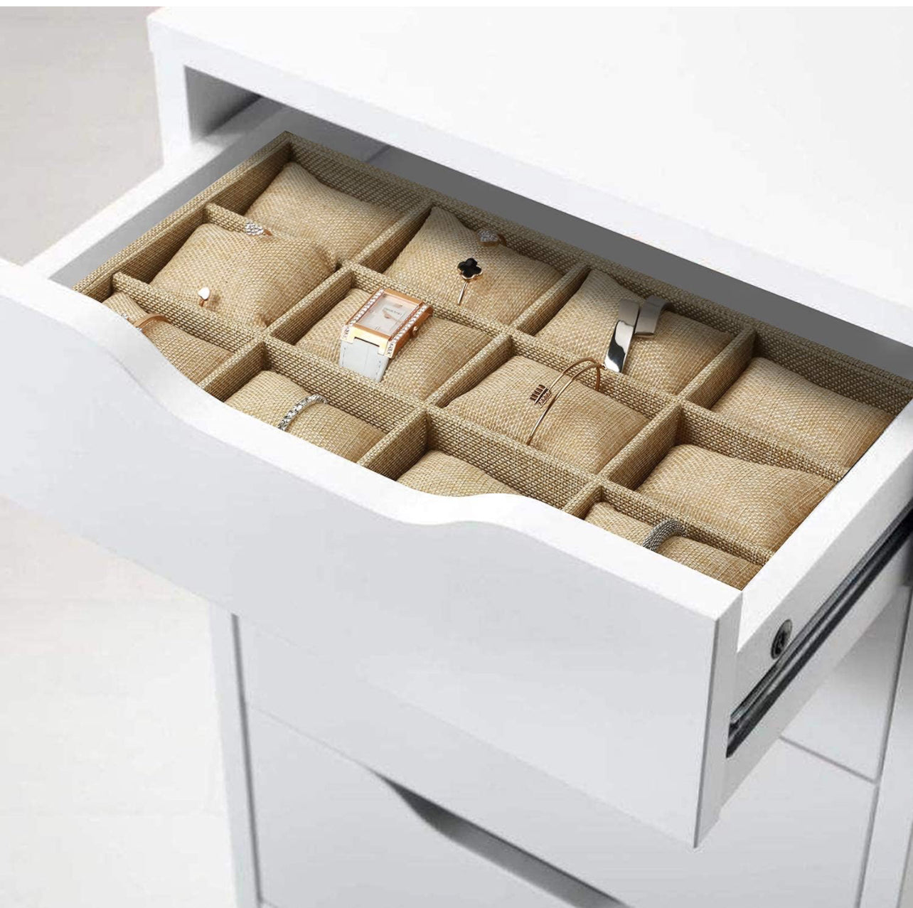 Exhibidor de bamboo para pulseras y relojes (80F-18)