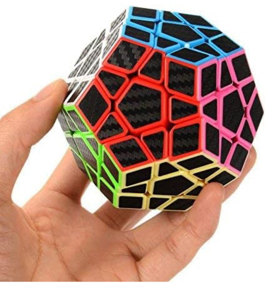 Cubo Rubik 3X3X3 Megaminx Jiehui Fibra de Carbon(71G-70)