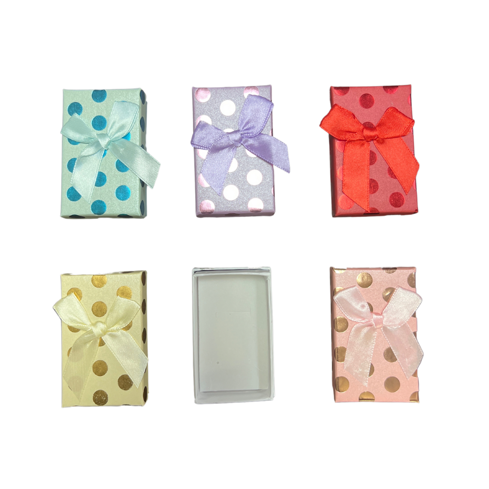 Cajas de cartón 5x8 para juego de cadena x24 unidades 6 colores (80F-41)