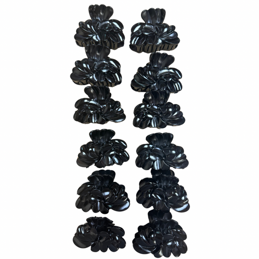 Pinchos negro grande x 12 unidades (4F-3)