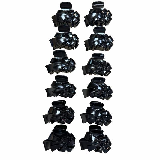 Pinchos negro grande x 12 unidades (4F-8)