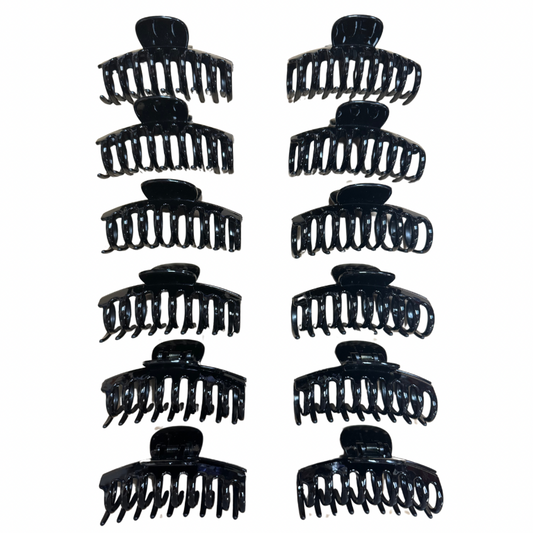Pinchos negro grande x 12 unidades (4F-23)