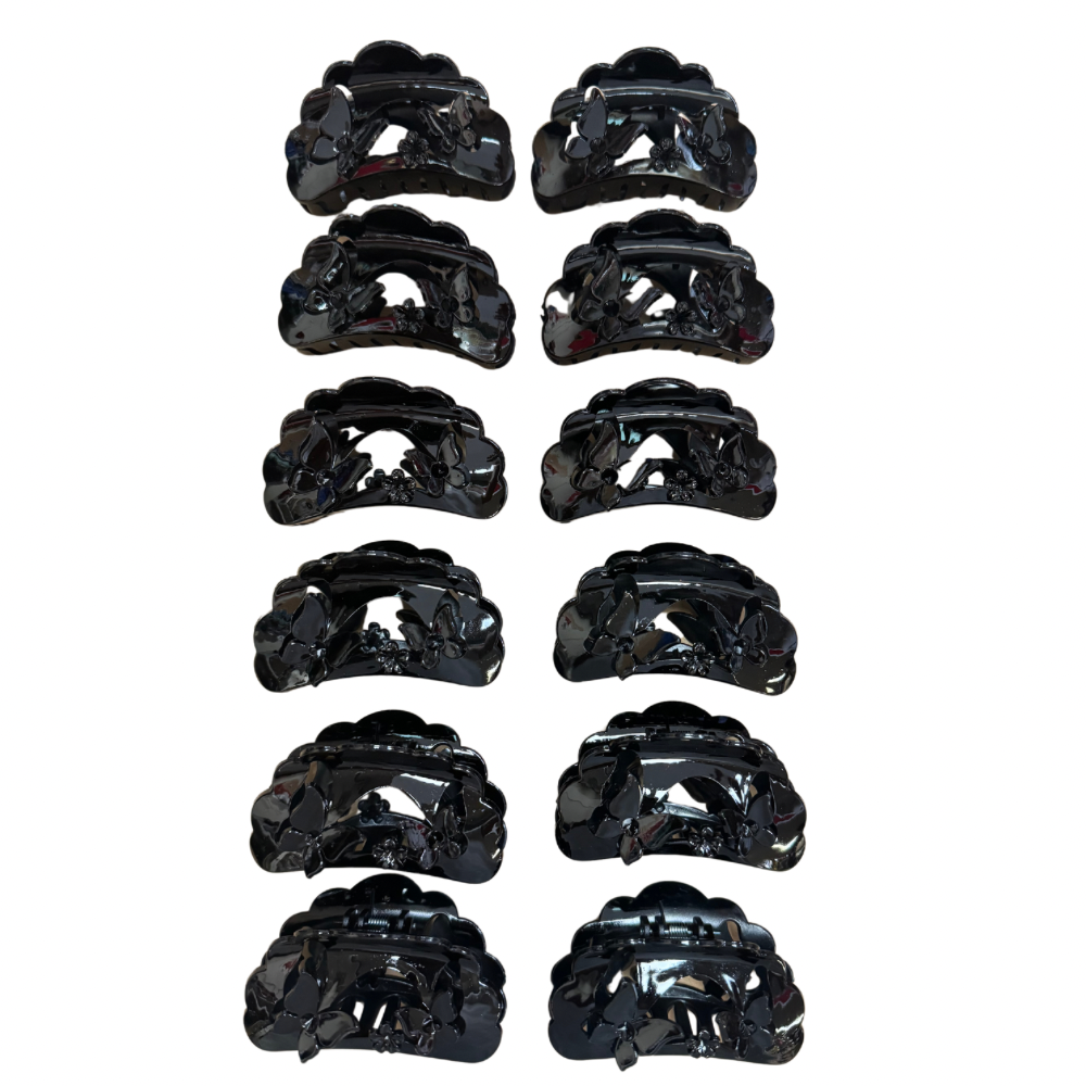 Pinchos negro grande x 12 unidades (4F-21)