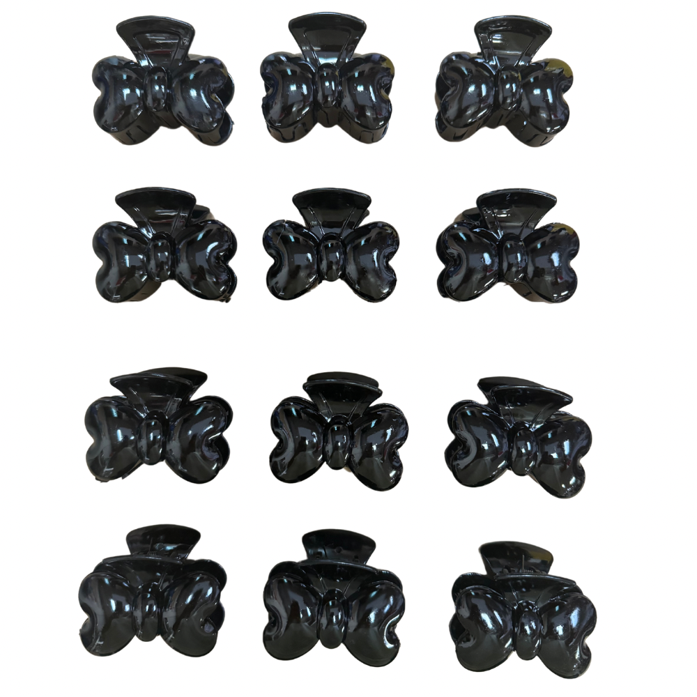 Pinchos negro pequeño x 12 unidades (4F-54)