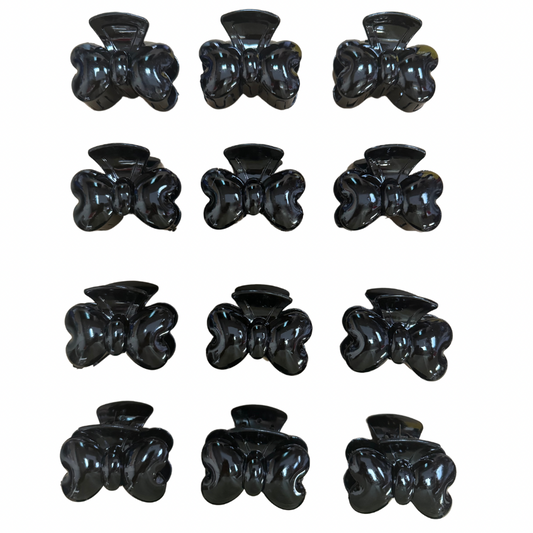 Pinchos negro pequeño x 12 unidades (4F-54)