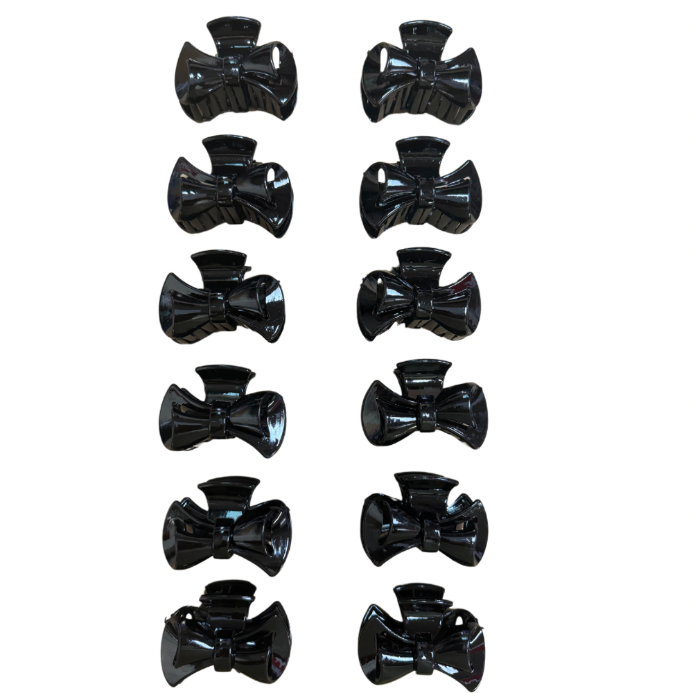 Pinchos negro pequeño x 12 unidades (4F-66)