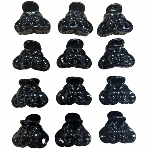 Pinchos negro pequeño x 12 unidades (4F-57)
