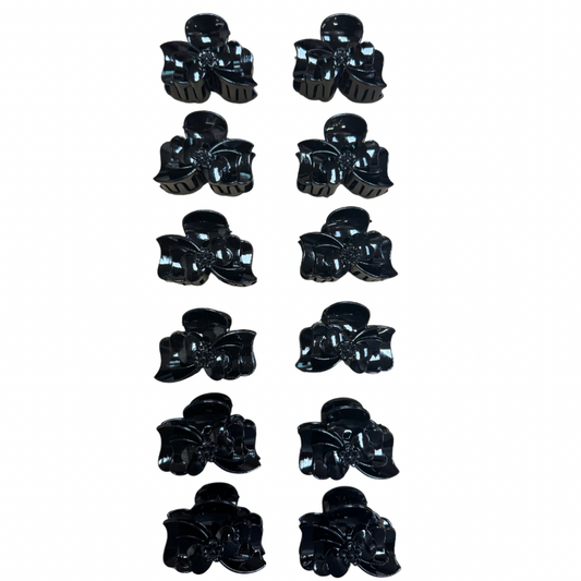 Pinchos negro pequeño x 12 unidades (4F-65)