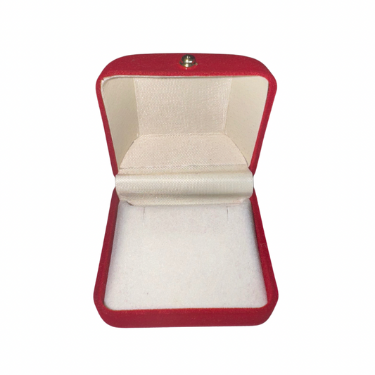 Cajita de terciopelo rojo para aretes por docena (80E-6)