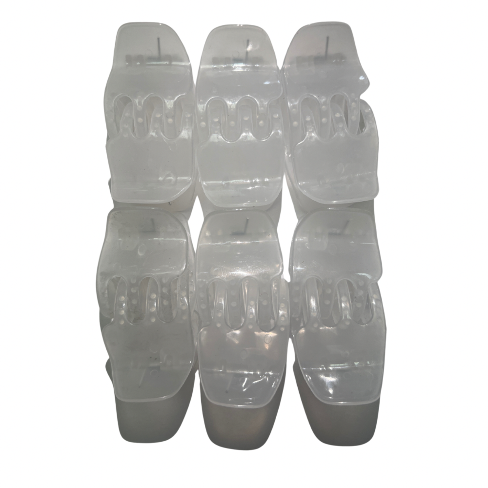 Pinchos tornasol pequeño transparente x 12 unidades (4B-49)