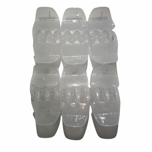 Pinchos tornasol pequeño transparente x 12 unidades (4B-49)