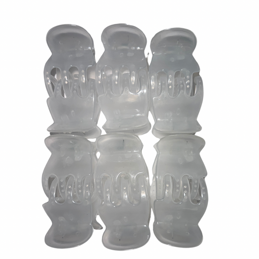 Pinchos tornasol grandes transparente x 12 unidades (4B-51)