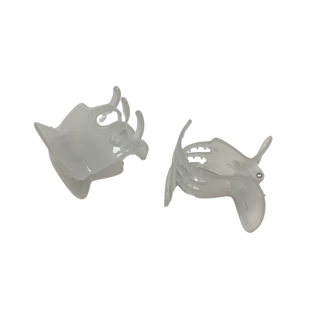 Pinchos tornasol grandes transparente x 12 unidades (4B-51)