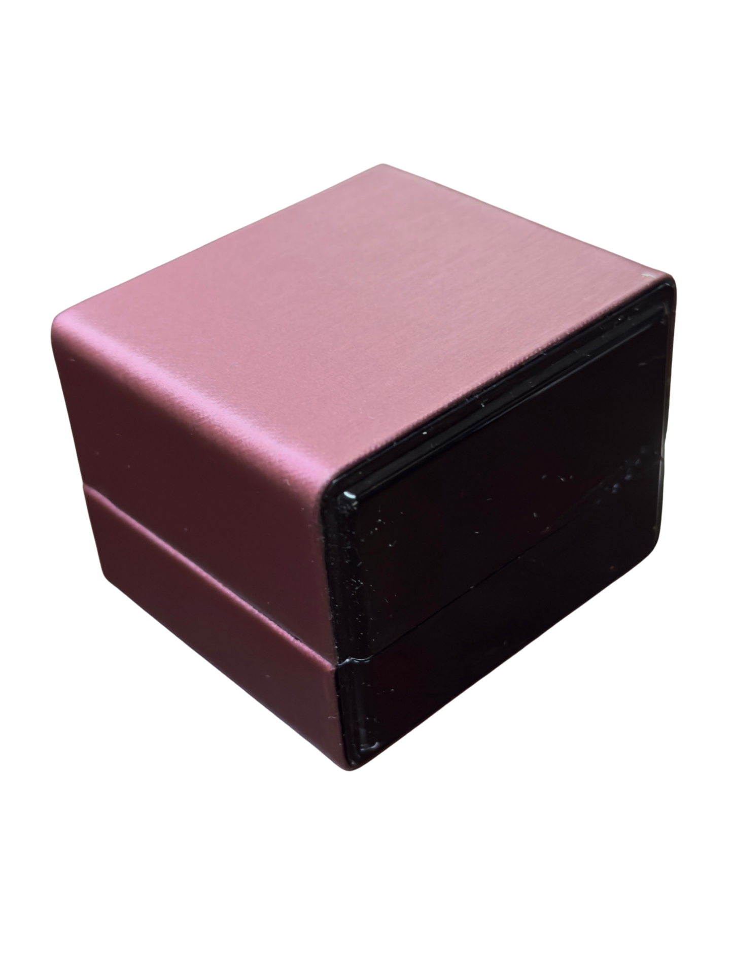 Caja para 1 anillo c/luz led color vino x12u. (89-5)