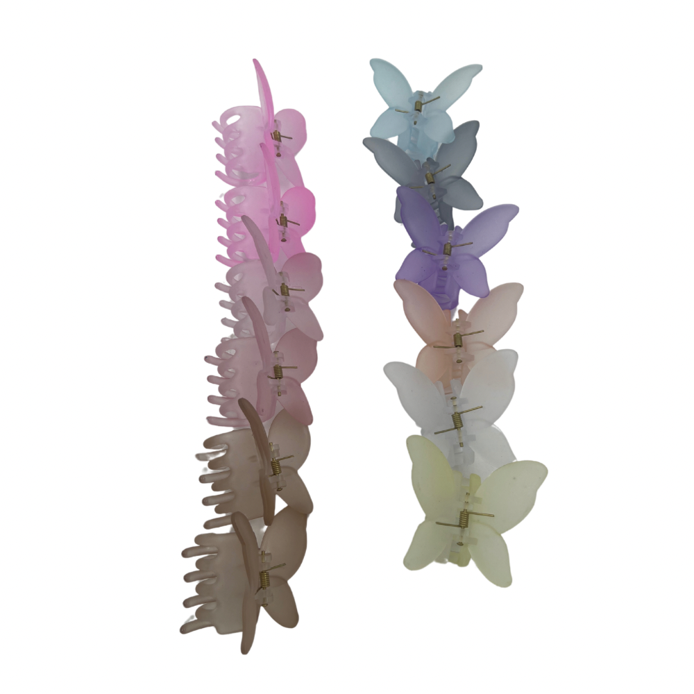 Pinchos grandes de colores transparentes x 12 unidades (4F-121)