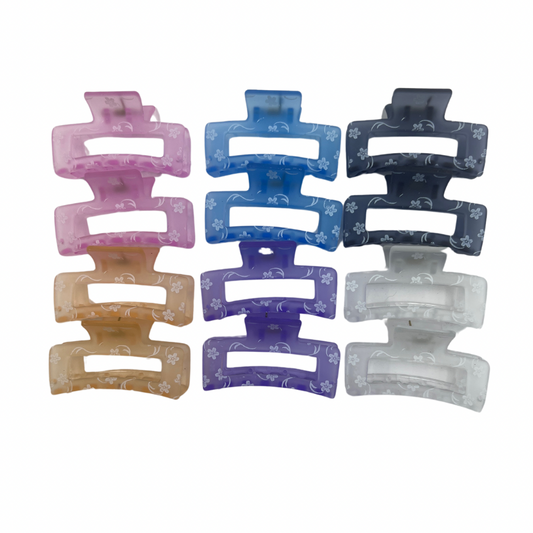 Pinchos medianos de colores transparentes x 12 unidades (4F-141)