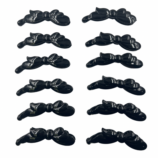 Bananas negras pequeñas para cabello px12 (4F-109)