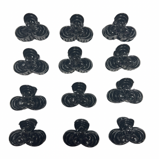 Pinchos negro pequeño x 12 unidades (4F-59)