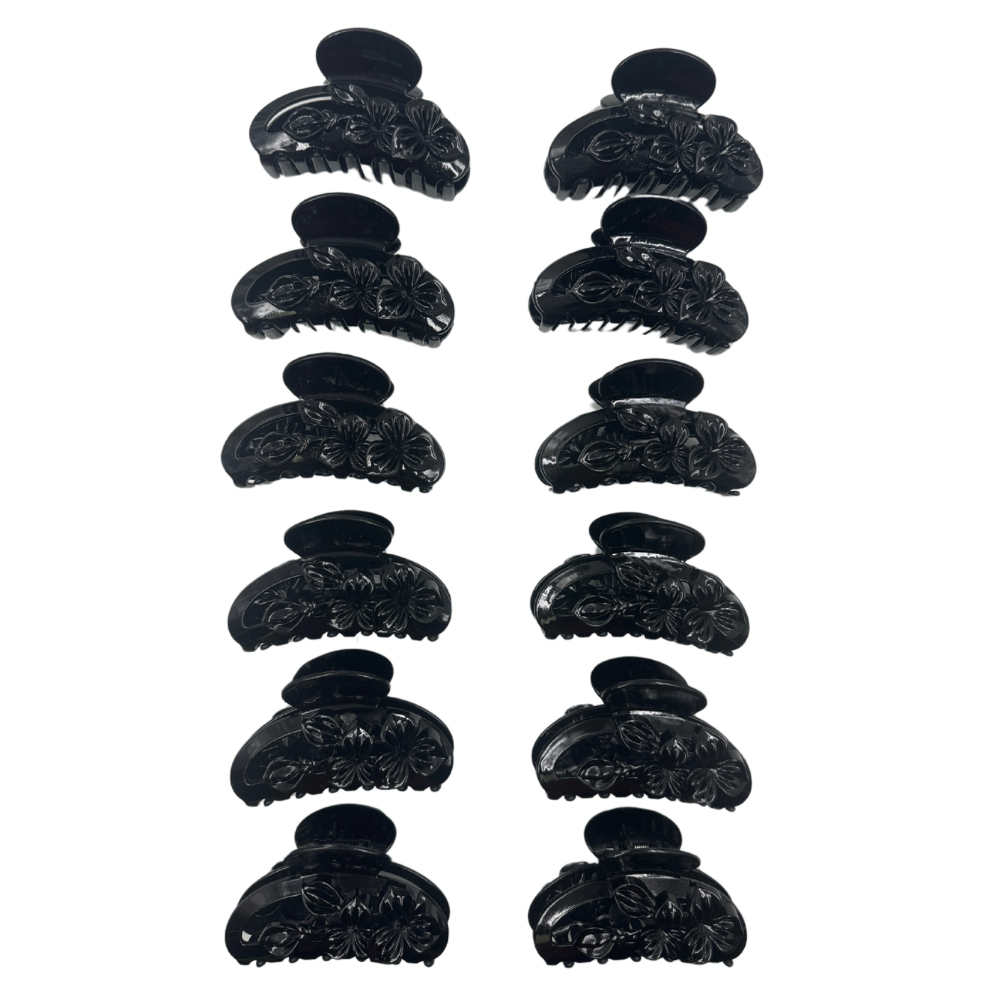 Pinchos negro grande x 12 unidades (4F-22)