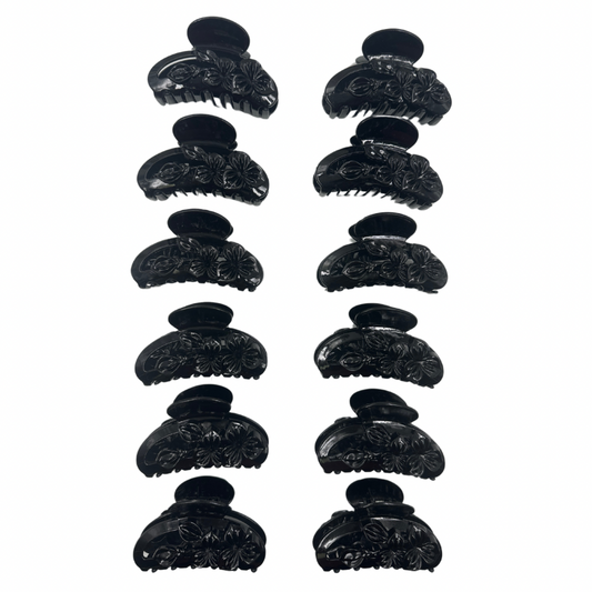 Pinchos negro grande x 12 unidades (4F-22)
