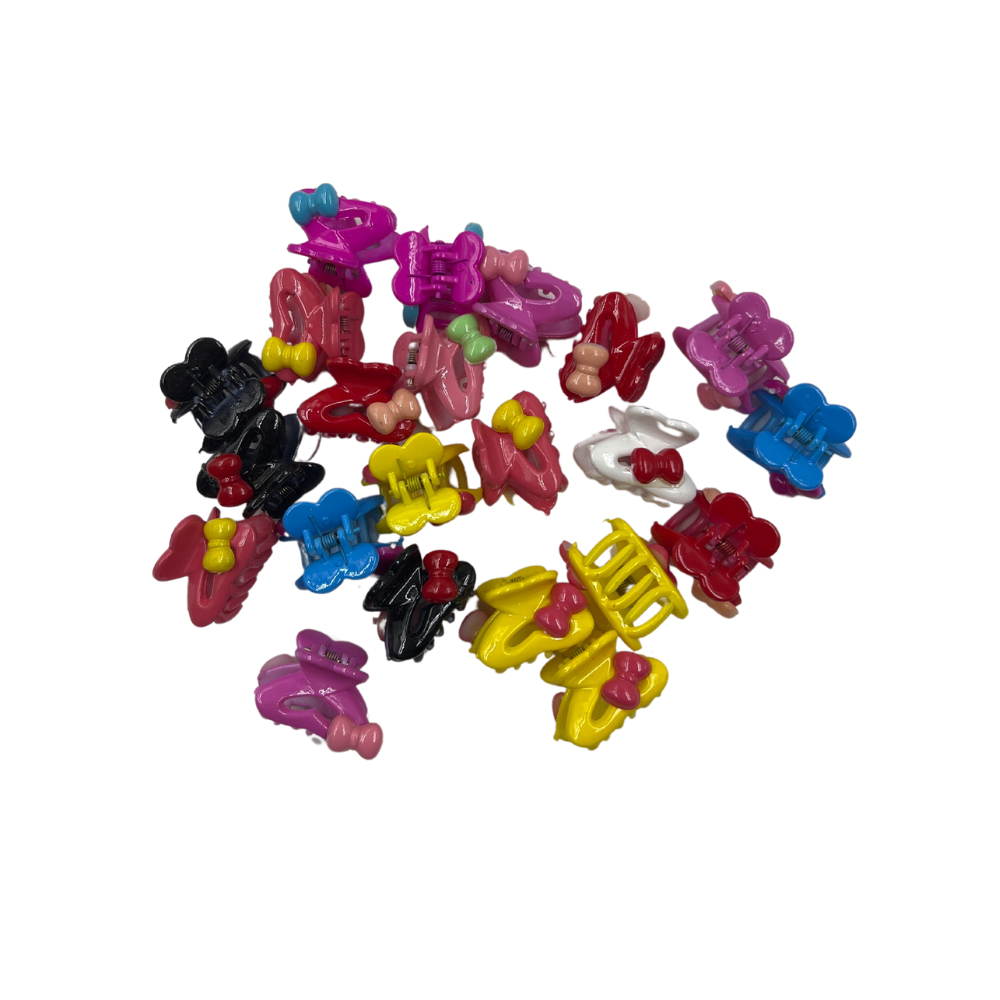 Pinchos plasticos piojitos peq. de colores Cx24 unidades (4-677)