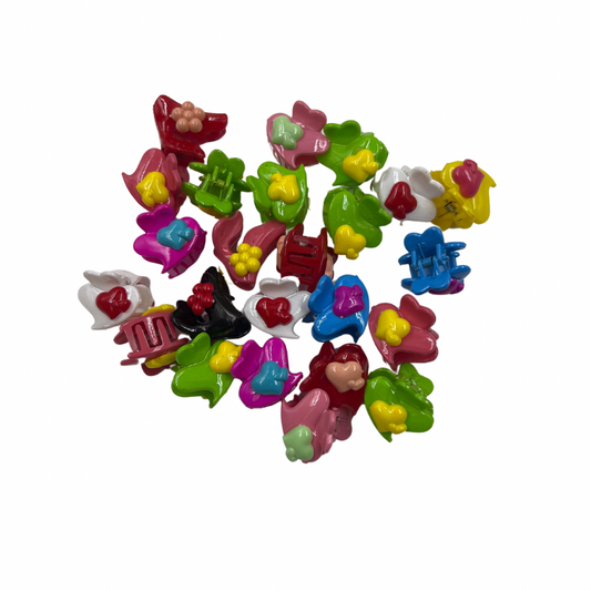 Pinchos plasticos piojitos peq. de colores Cx24 unidades (4-677)