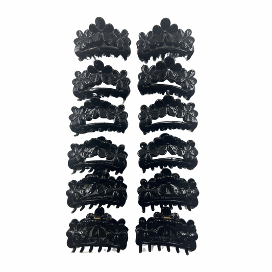 Pinchos negro engomado grande x 12 unidades (4F-79)