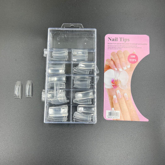 Extension de uñas transparente x100 (106-7T)