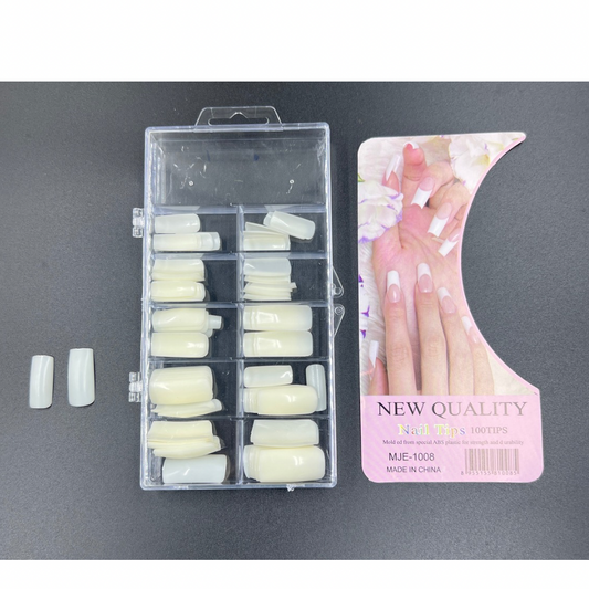 Uñas enteras color naturales x100 (106-1N)