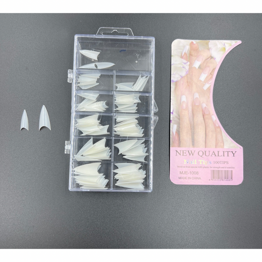 Uñas enteras color natural x100 (106-3N)
