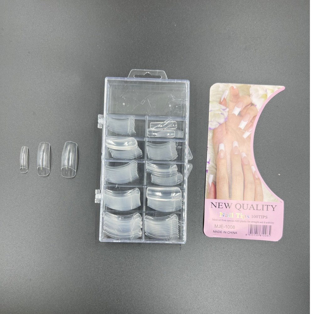 Extension de uñas transparente x100 (106-2T)