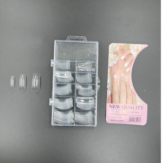 Extension de uñas transparente x100 (106-2T)
