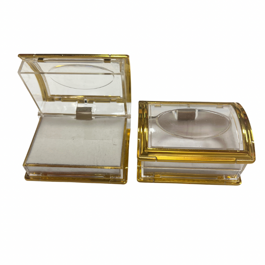 Cajita acrilica para 2 anillo paq x12 (80C-111A)