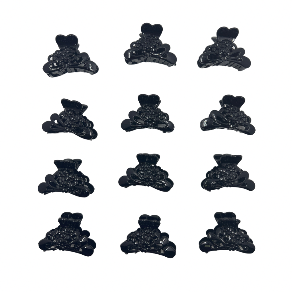 Pinchos negro pequeño x12 unidades (4F-63)