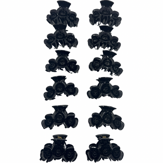 Pinchos engomados negro grande x 12 unidades (4F-78)
